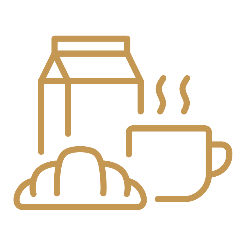 In-room daily continental breakfast